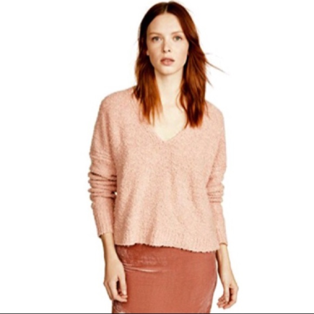 FREE PEOPLE Finders Keepers Sweater NWT S Peach - Picture 3 of 7